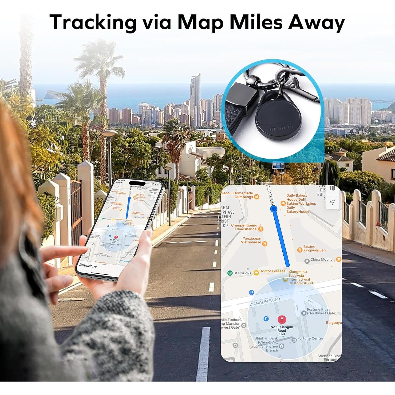 Localizador de Llaves MOMAX BR10 - Rastreador Inteligente 4 Paquete