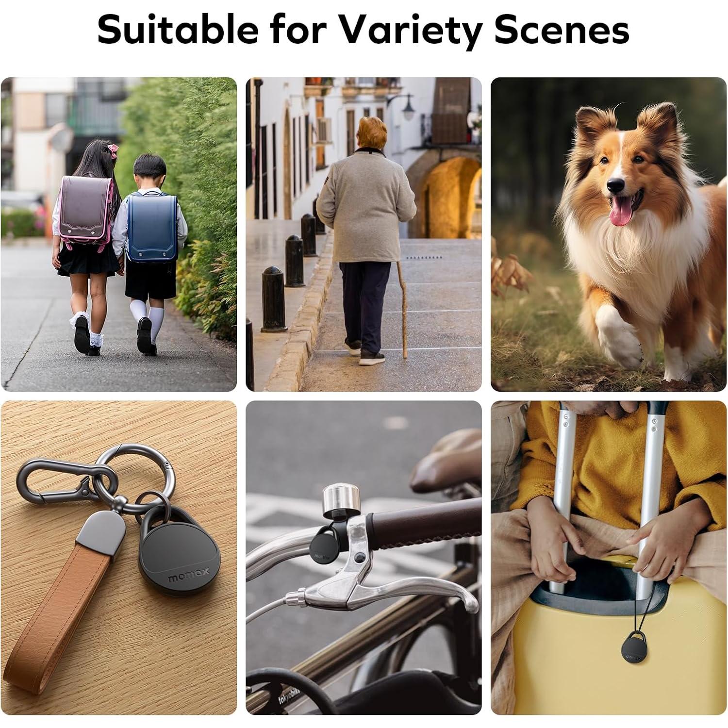 Localizador de Llaves MOMAX BR10 - Rastreador Inteligente 4 Paquete