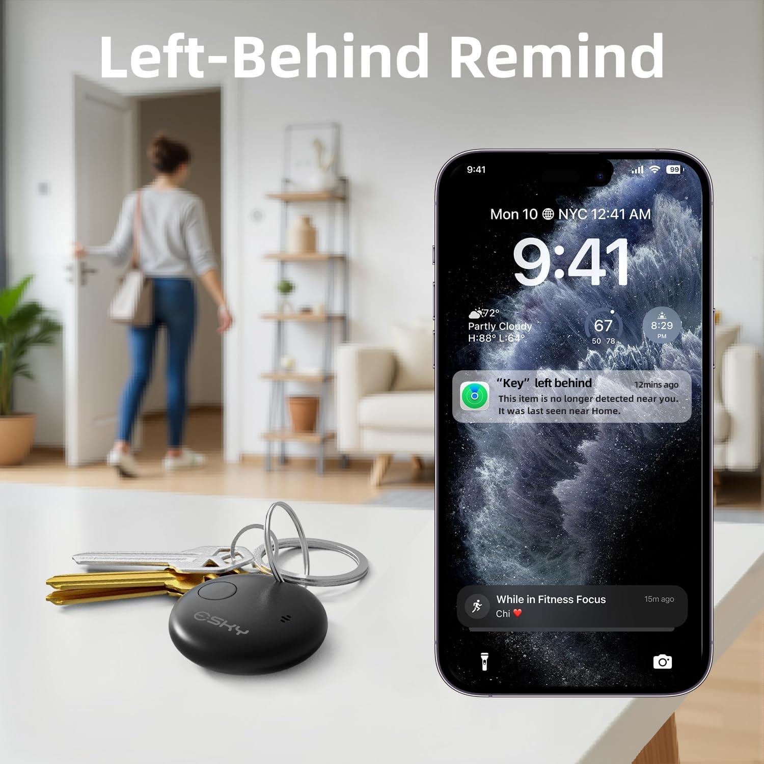 Rastreador Bluetooth Esky Air Tag 4 Pack - Localizador iOS