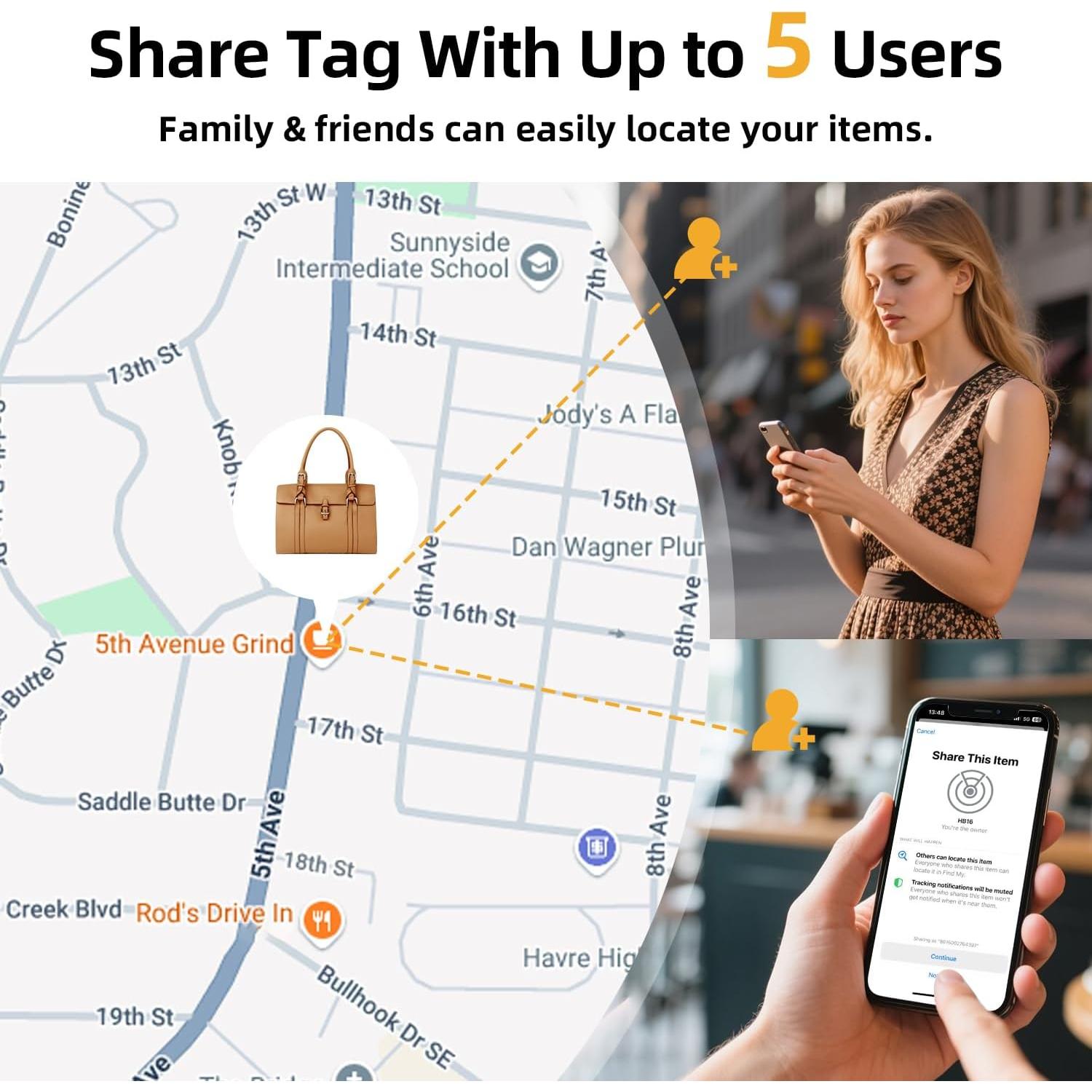 Rastreador Bluetooth Esky Air Tag 4 Pack - Localizador iOS