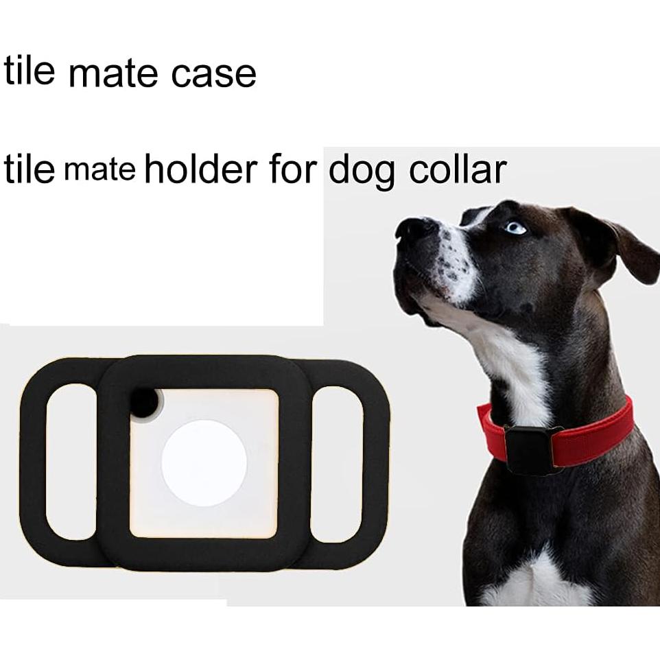 Silicone Case for Tile Mate (2020&2018), Professional Tile Mate Case for Dog Callor Pet Collar. (Black)