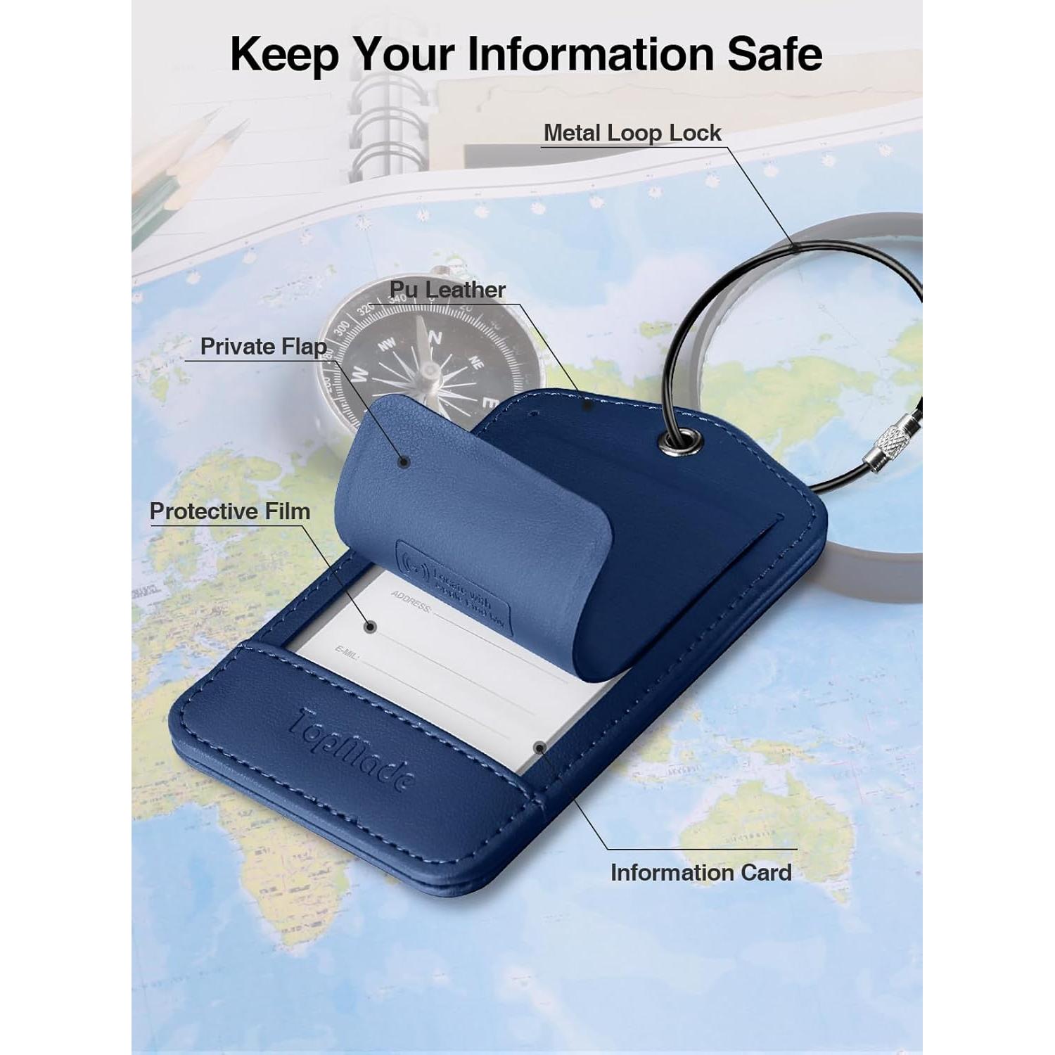 Etiqueta de Equipaje Inteligente TopMade con Find My, Azul