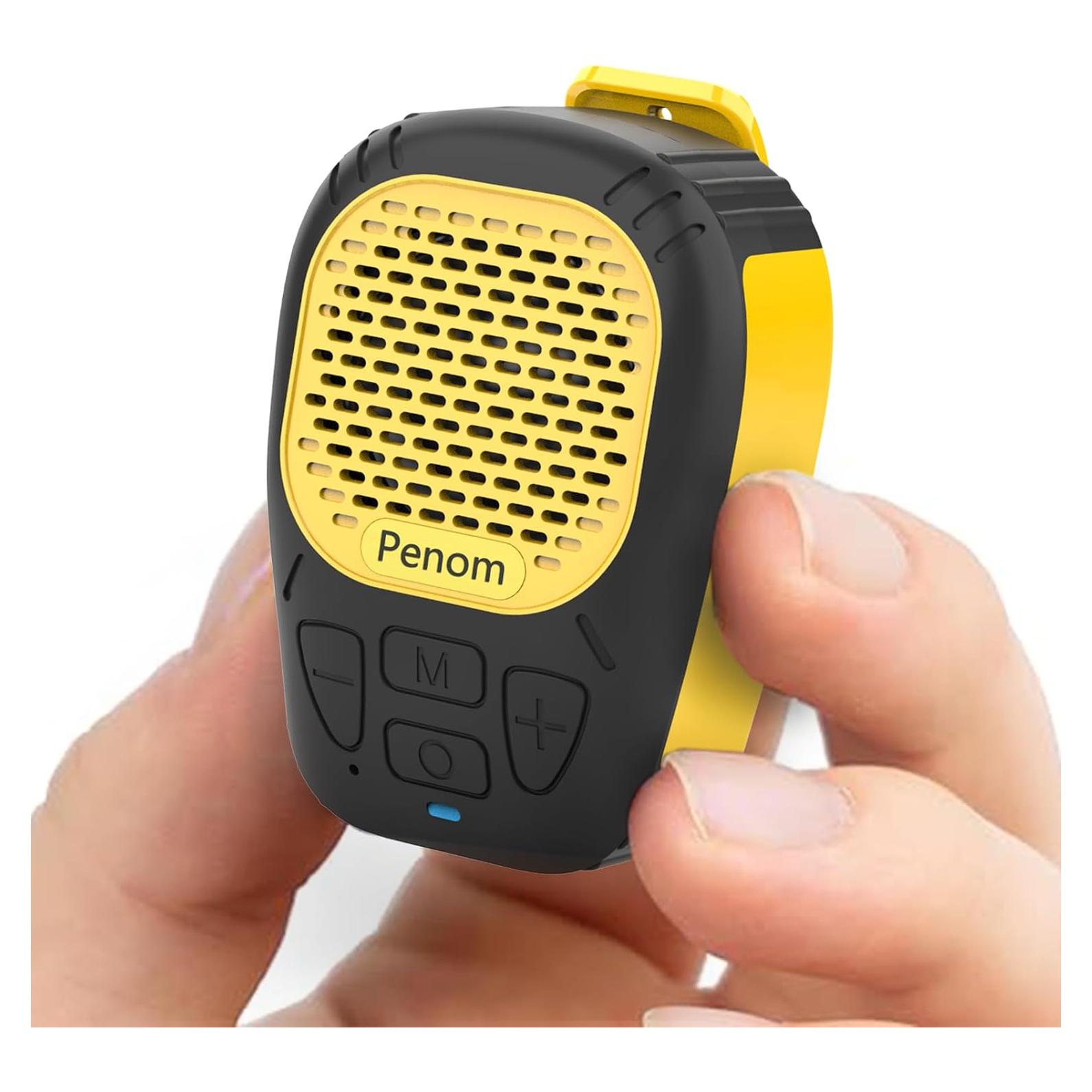 Altavoz Bluetooth portátil Envo amarillo IPX7 clip 30h