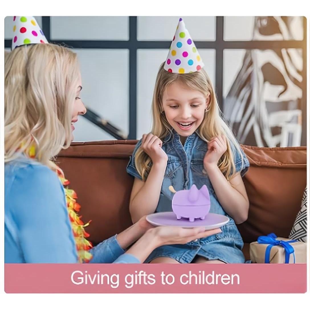 Altavoz Bluetooth Portátil Svemei Kitty Púrpura, 40h Batería