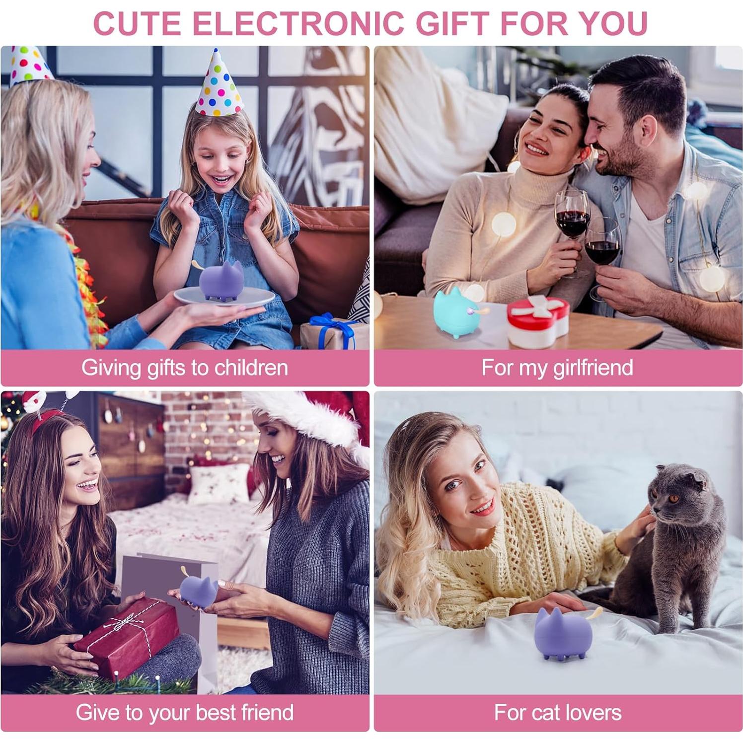 Altavoz Bluetooth Portátil Svemei Kitty Púrpura, 40h Batería