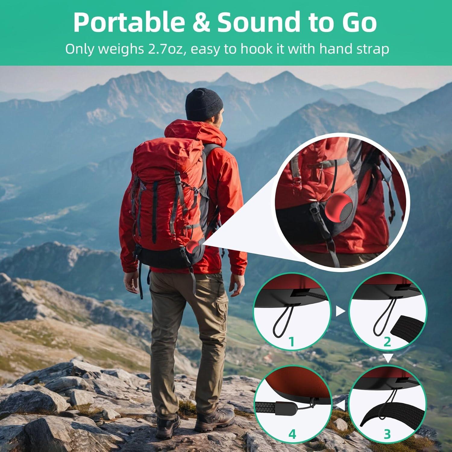 Altavoces Mini Bluetooth SEVENKA 2 Pack 3W Portátiles Rojo