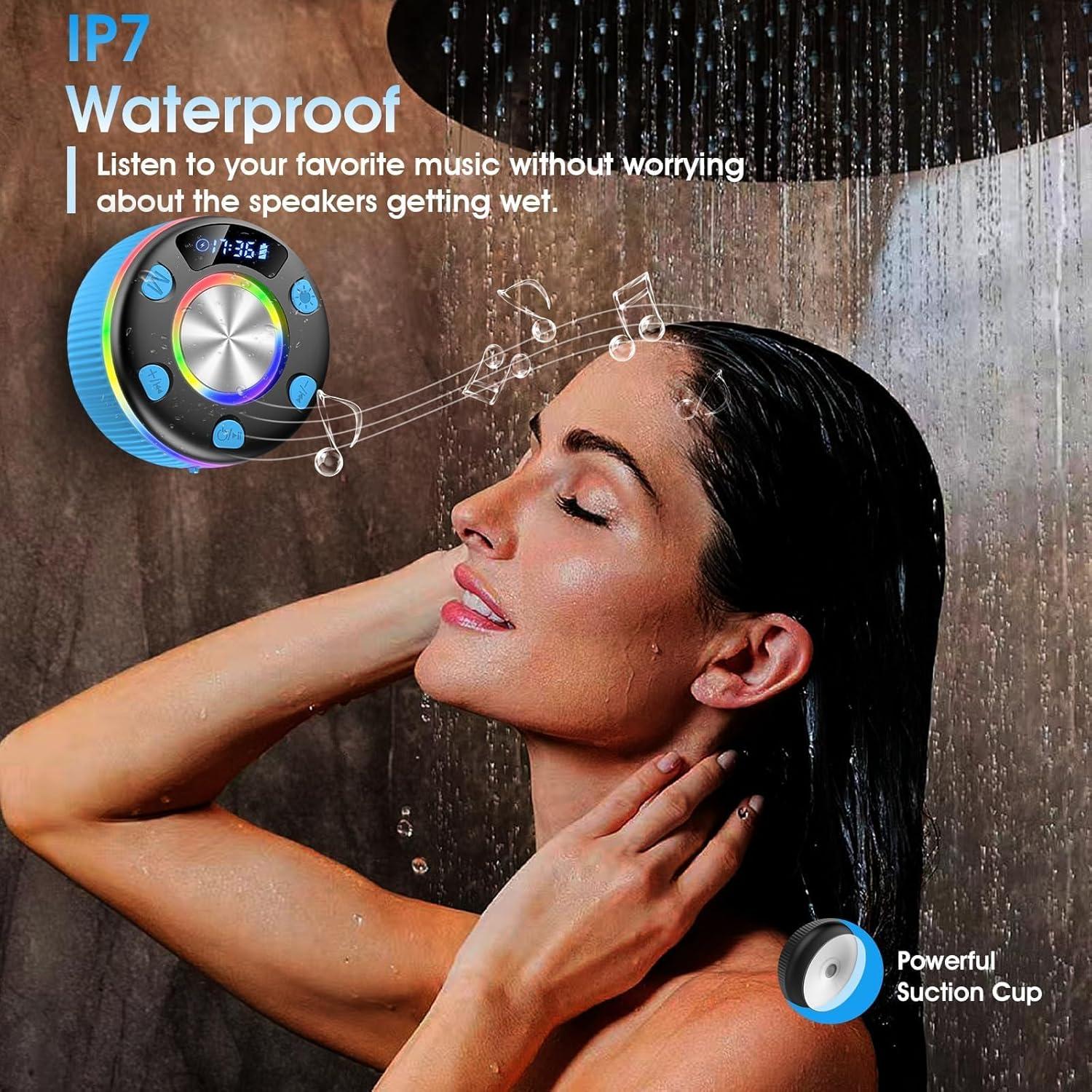 Altavoz Bluetooth Xuevcn Q90B Impermeable IP7 con Ventosa