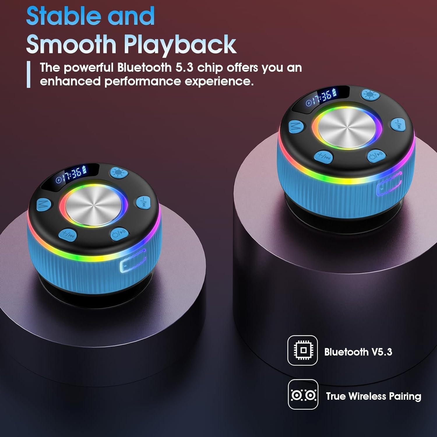 Altavoz Bluetooth Xuevcn Q90B Impermeable IP7 con Ventosa