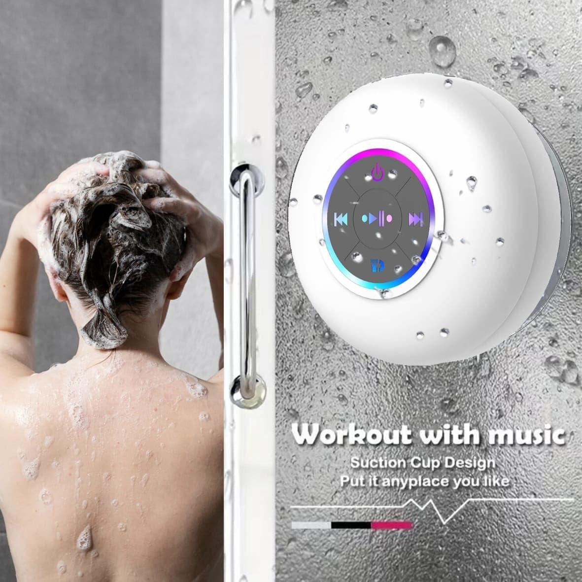 Altavoz Bluetooth Impermeable Luzsco con Ventosa y LED