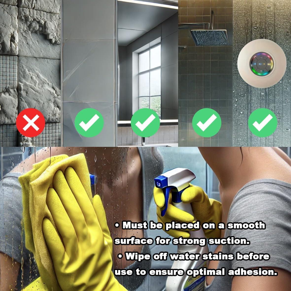 Altavoz Bluetooth Impermeable Luzsco con Ventosa y LED