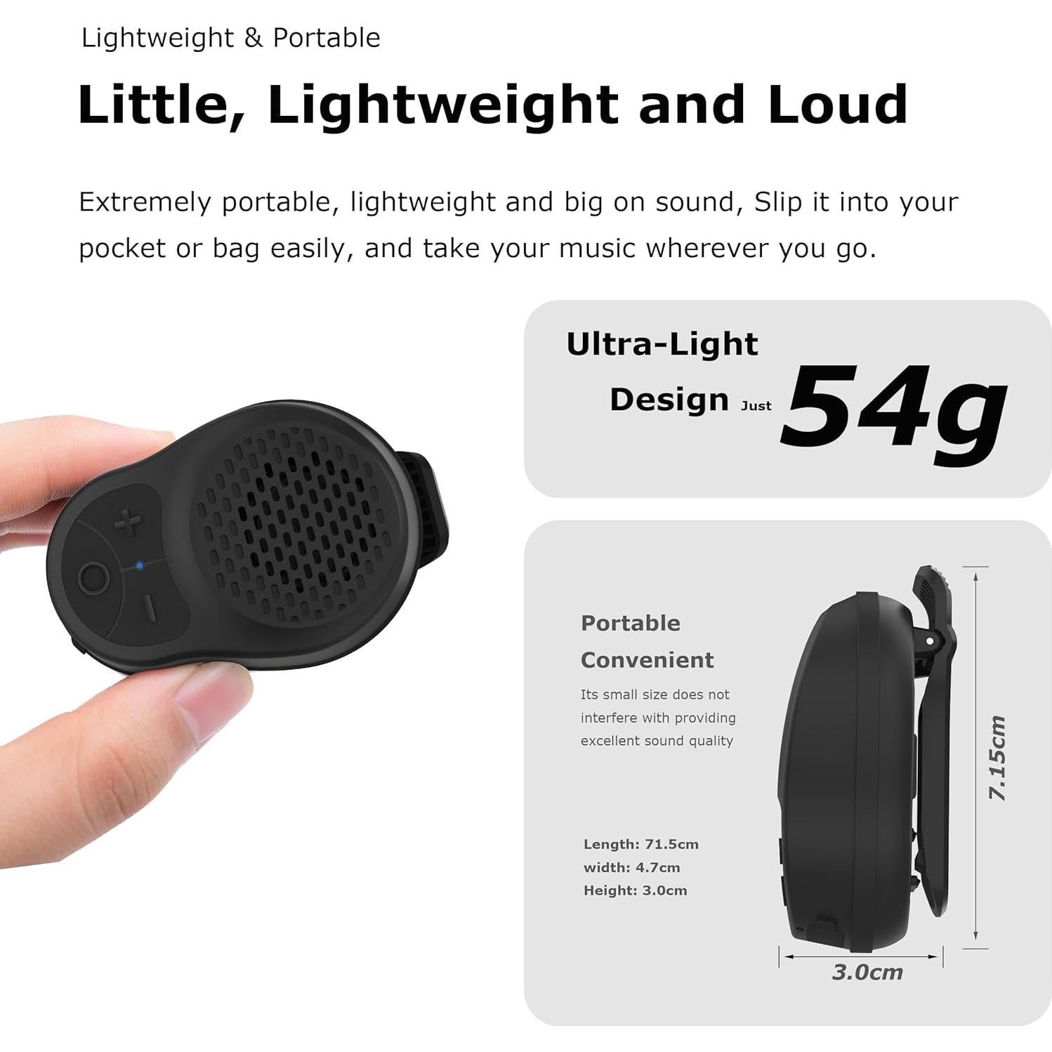 Altavoz Bluetooth Portátil SOFAMIRI S01 3W 24H Negro