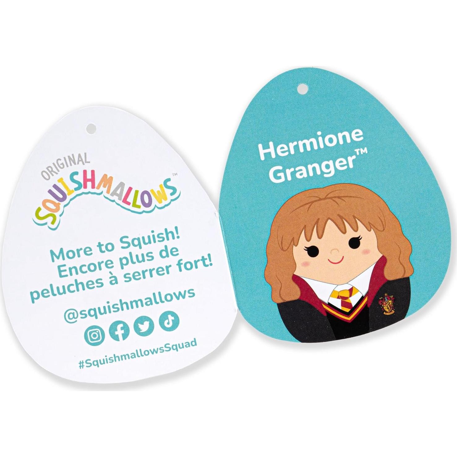 Plush Squishmallows Harry Potter Hermione Granger 25 cm