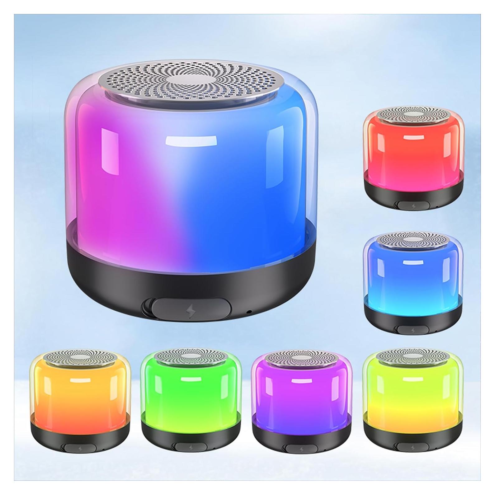 Altavoz Bluetooth QOFE Mini 5W Impermeable con Luces LED