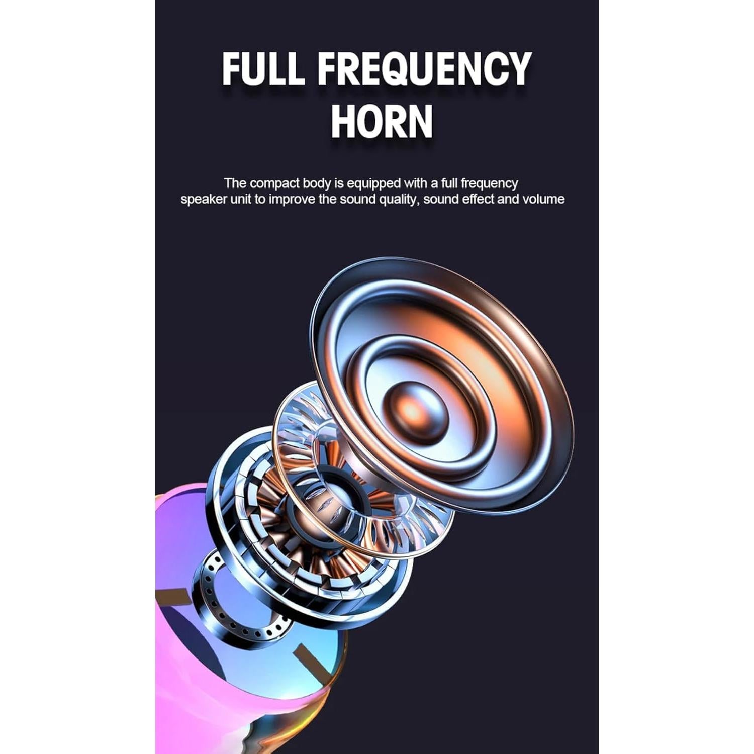 Altavoz Bluetooth QOFE Mini 5W Impermeable con Luces LED