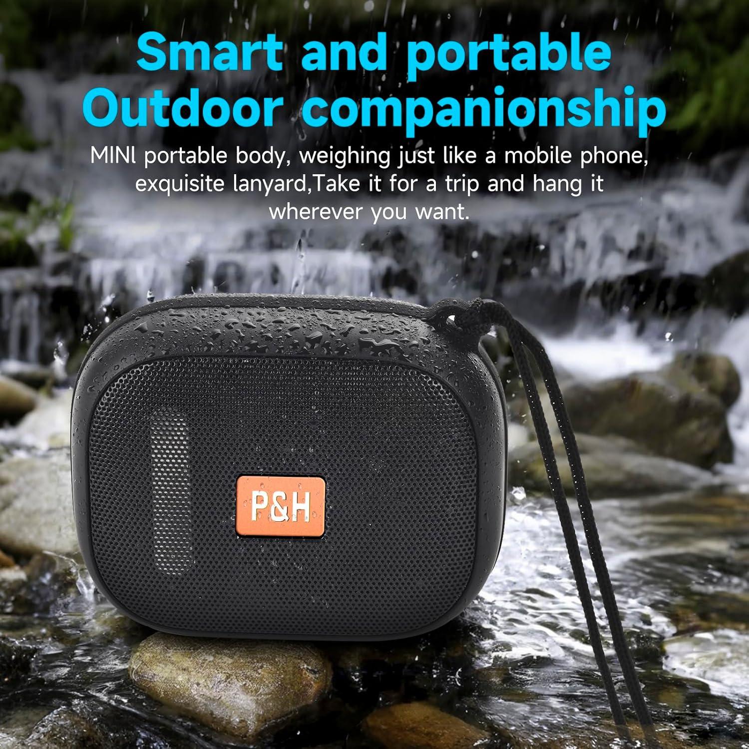Altavoz Bluetooth Portátil Hopjuery TG394 Negro Impermeable IPX7