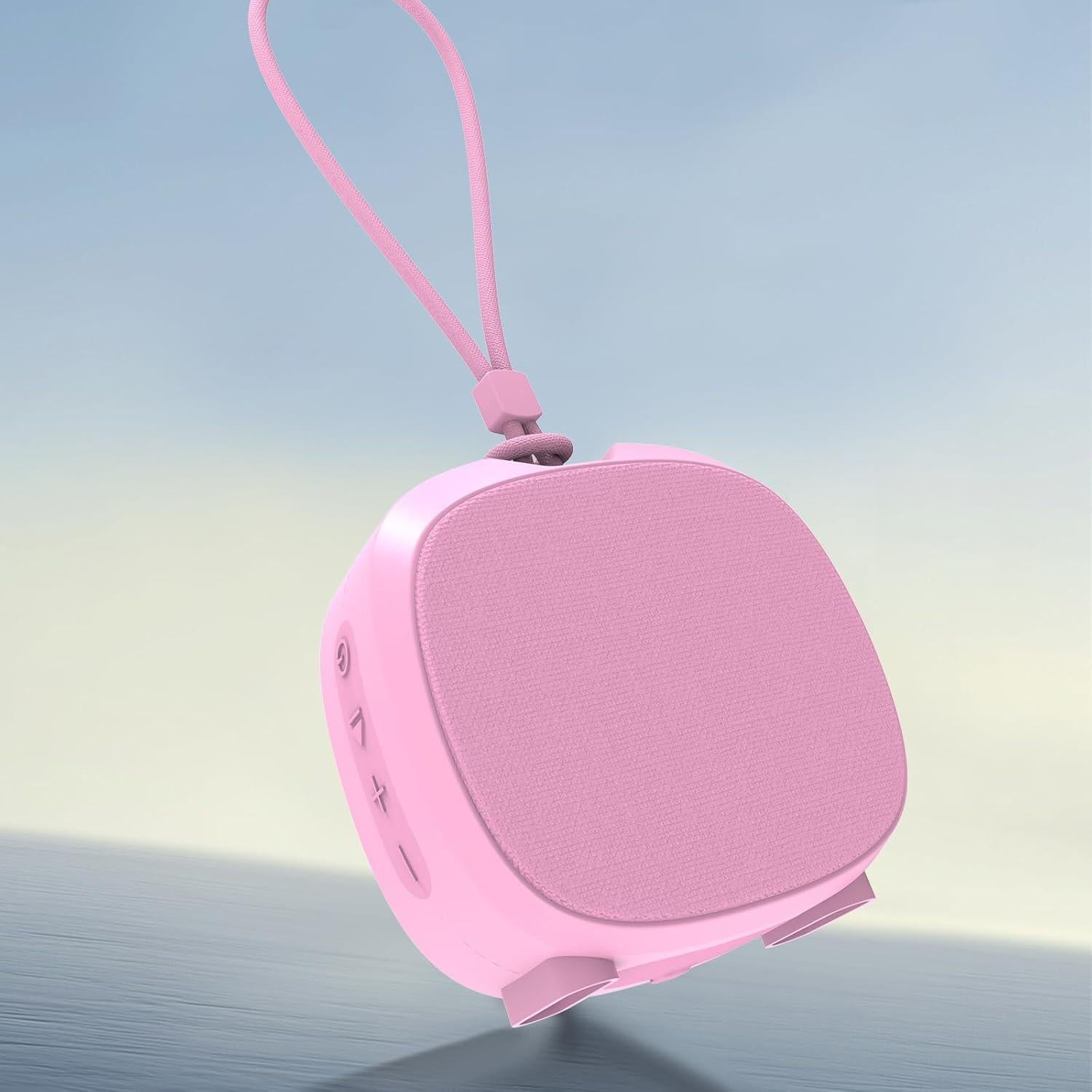 Altavoz Bluetooth Portátil WUIUHOU IPX5 Rosa con RGB