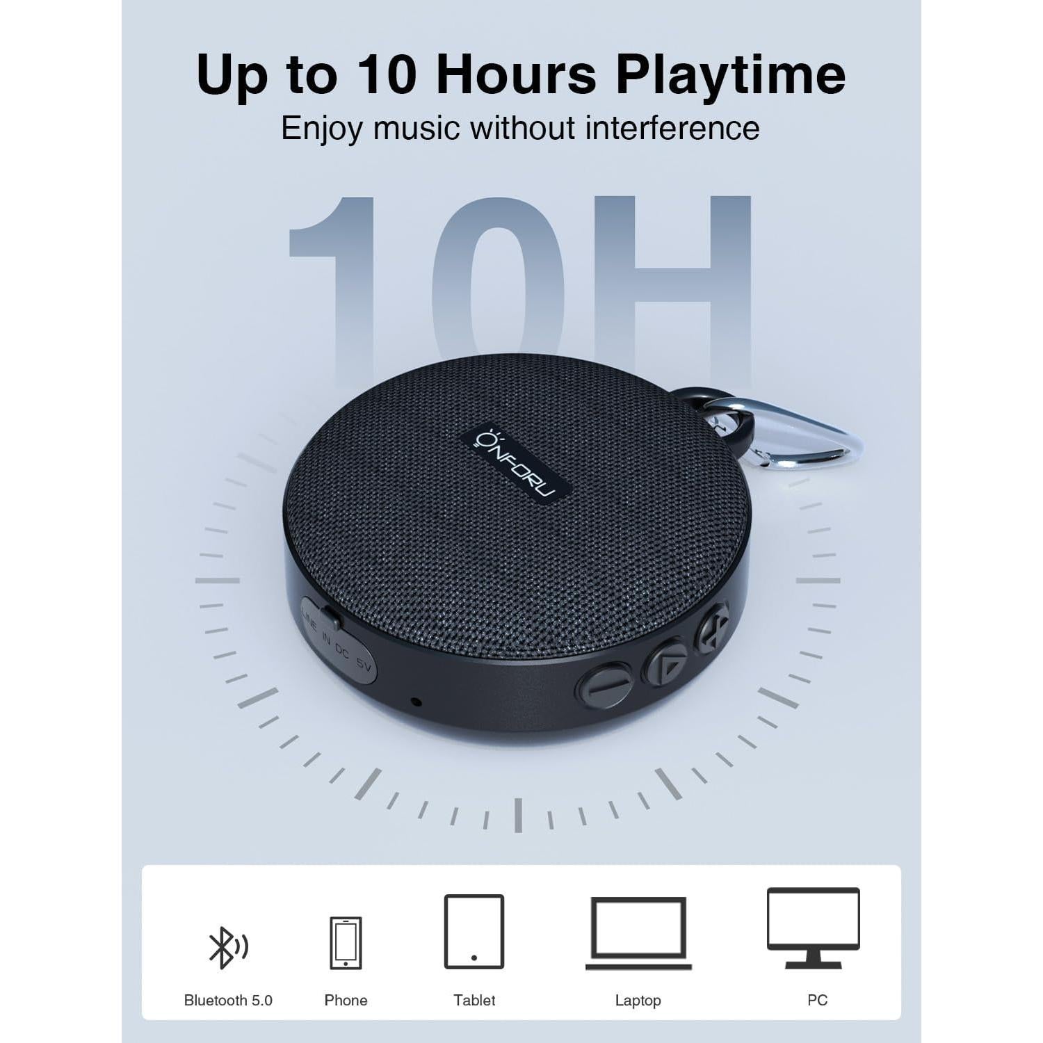 Altavoz Bluetooth Portátil Onforu para Bicicleta IP65