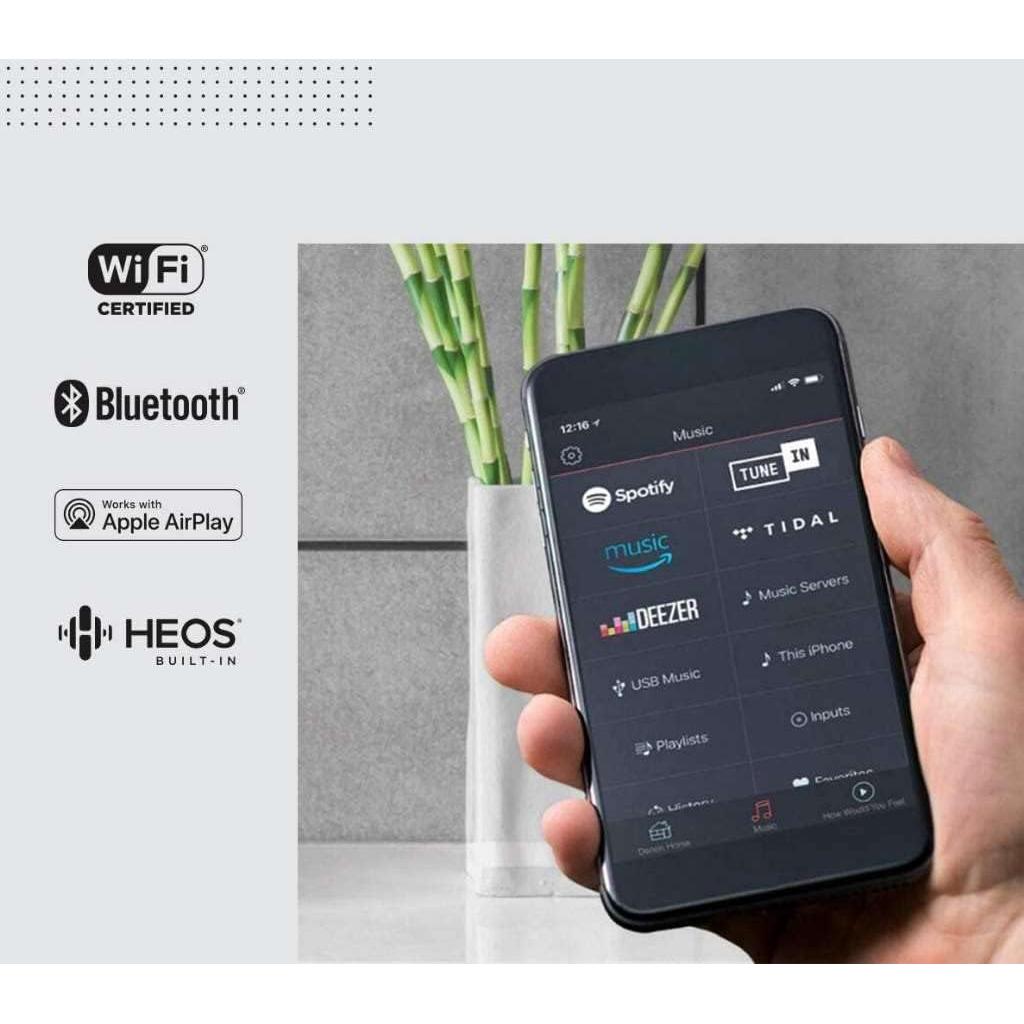 Altavoz Inteligente Inalámbrico Denon Home 250 Blanco - 3.7 kg