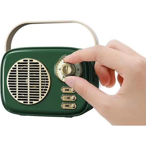 Altavoz Bluetooth Retro Dosmix T8Mini Verde Inalámbrico 10.9cm