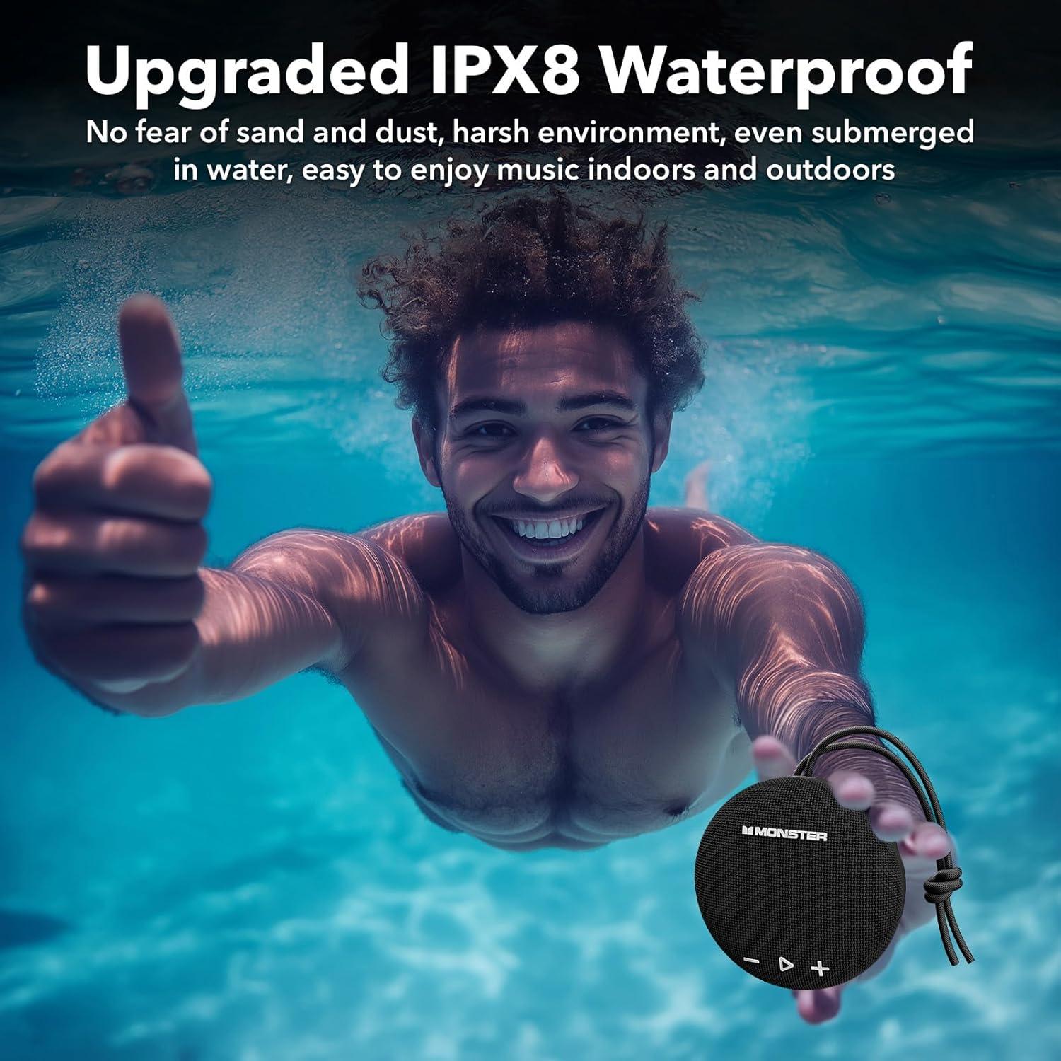 Altavoz Bluetooth Monster Round One IPX8 Impermeable 24h