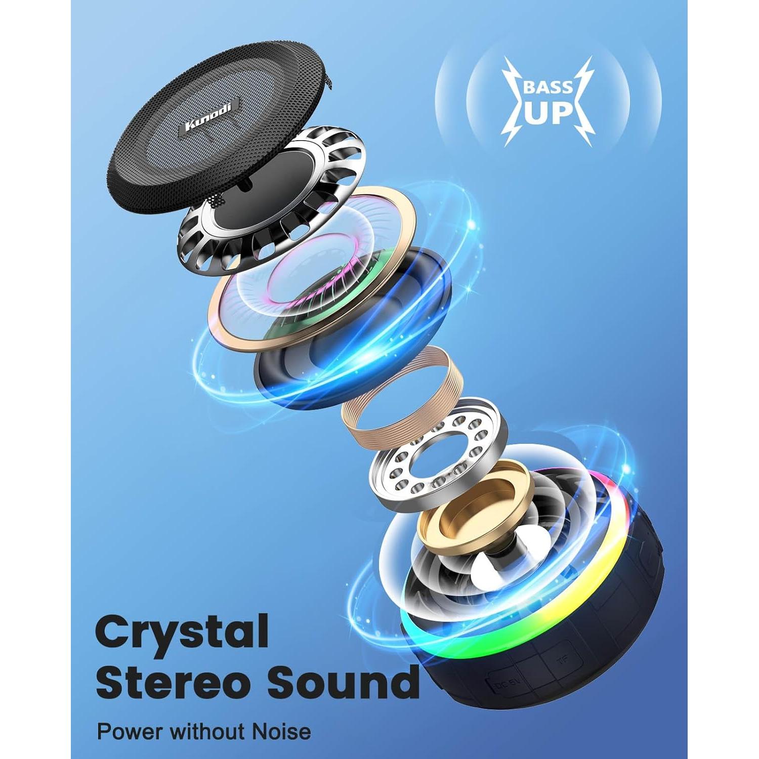 Altavoz Bluetooth Impermeable Kunodi F4PRO con Luces Dinámicas