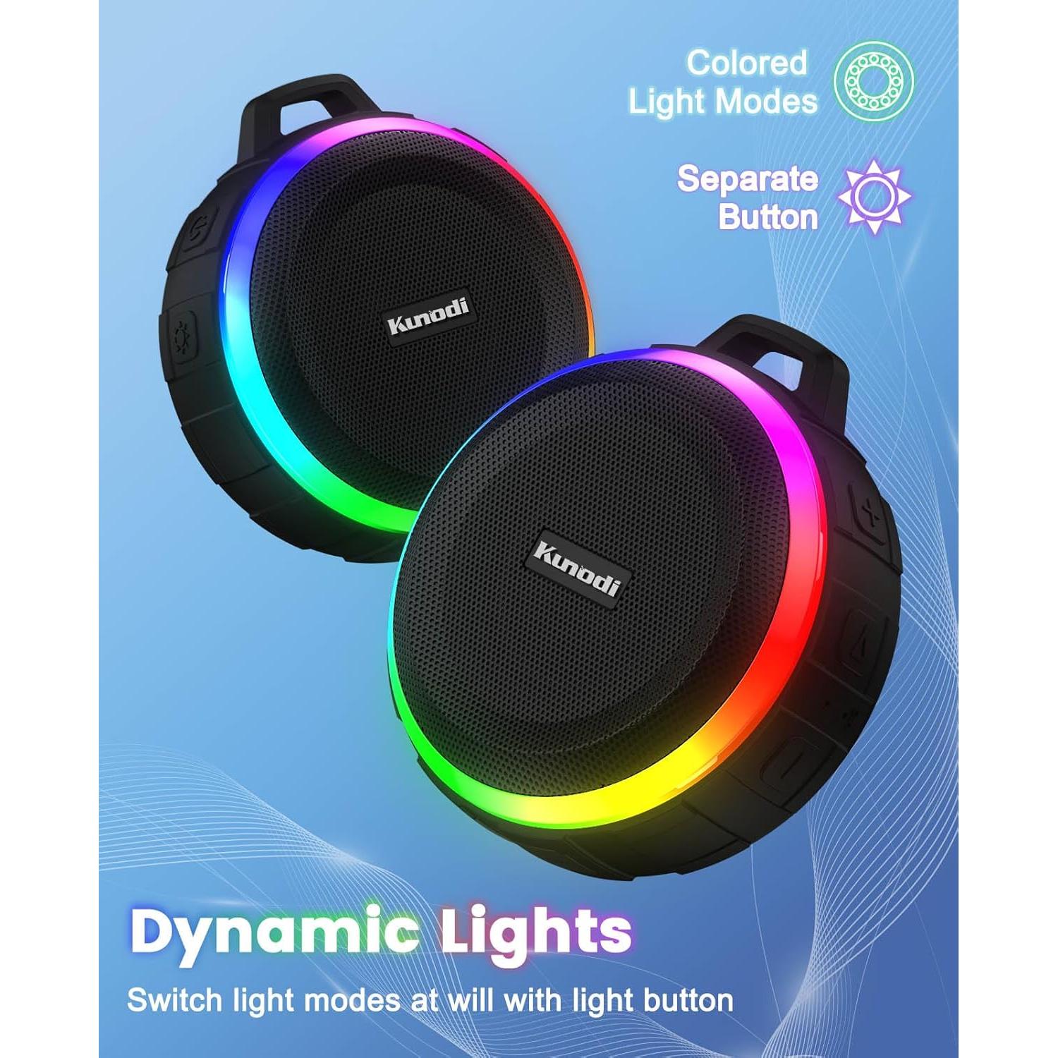 Altavoz Bluetooth Impermeable Kunodi F4PRO con Luces Dinámicas