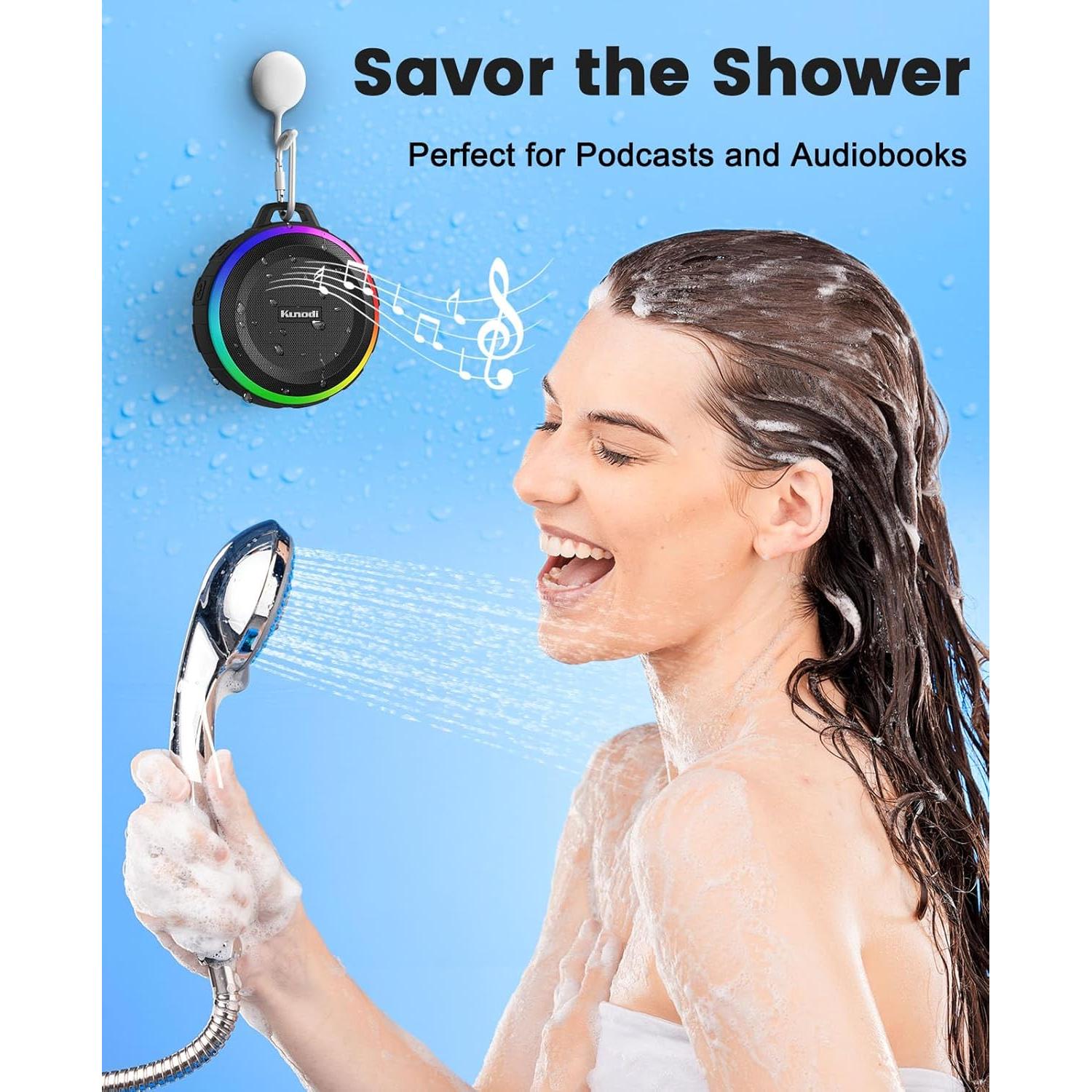 Altavoz Bluetooth Impermeable Kunodi F4PRO con Luces Dinámicas