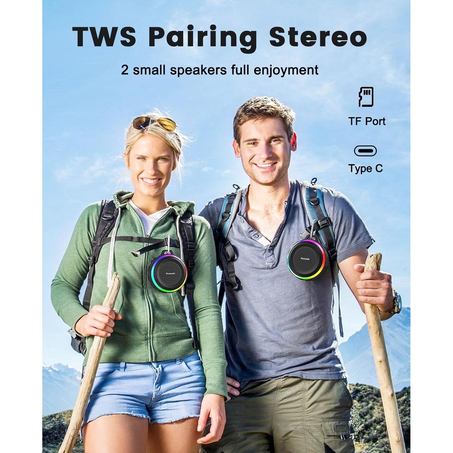 Altavoz Bluetooth Impermeable Kunodi F4PRO con Luces Dinámicas