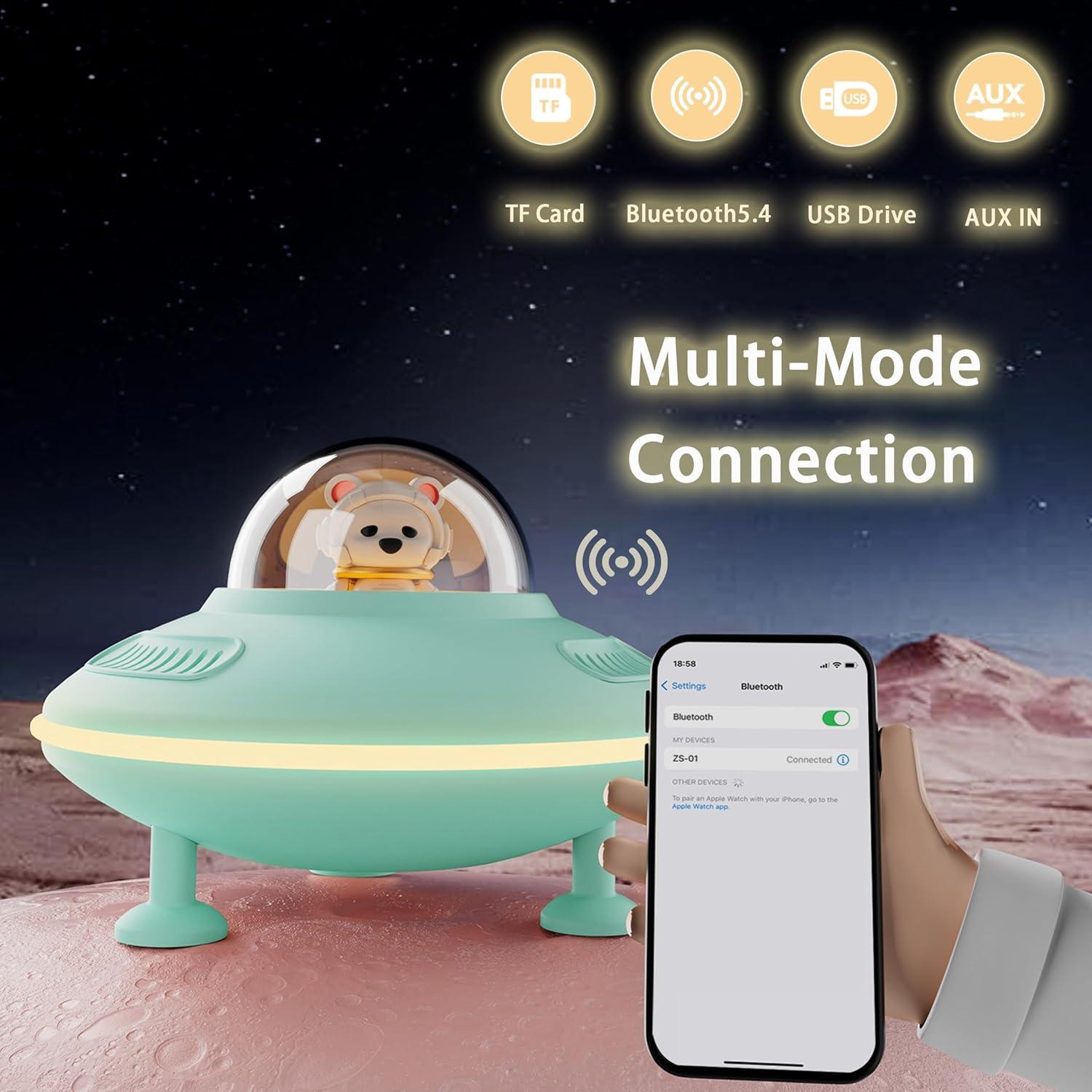 Altavoz Bluetooth Baolira ZS-01 con Luz Nocturna - Azul