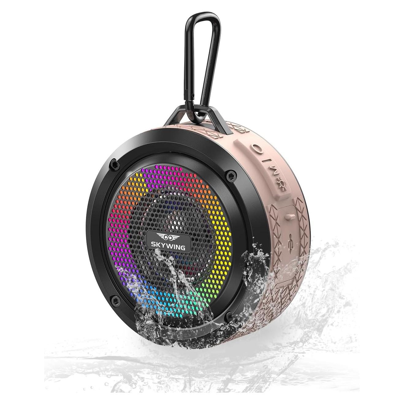 Altavoz de Ducha Inalámbrico SKYWING S6 Rosa IPX7 20H