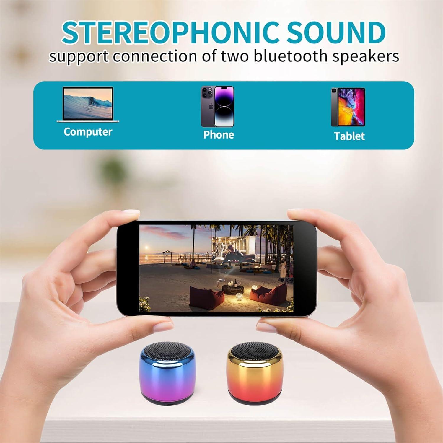 Altavoz Mini Bluetooth UUEENN para Clog Degradado Azul-Púrpura