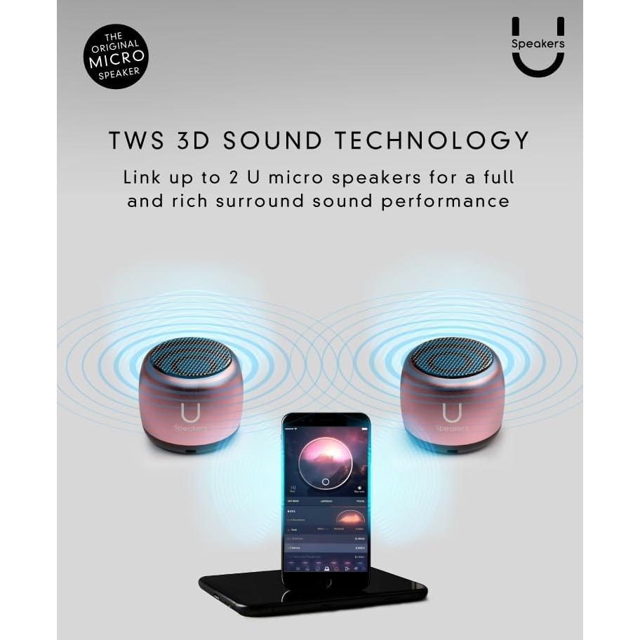 Altavoz portátil Bluetooth Fashionit U Micro Rosa 5.0