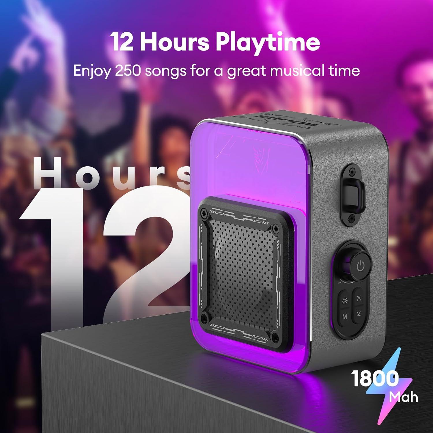 Altavoz Bluetooth XINGLINSHOE TFY0201 5W con Luces RGB