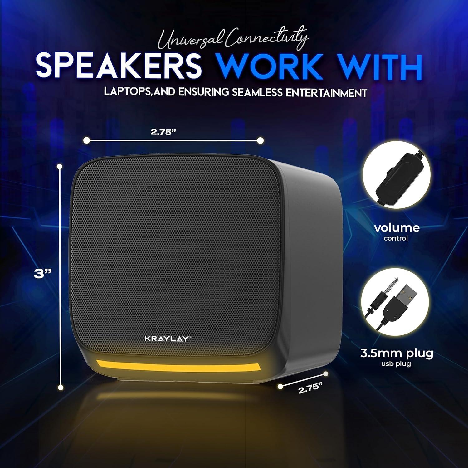 Altavoces Multimedia Havit RM-190X con Luz LED RGB - 3W