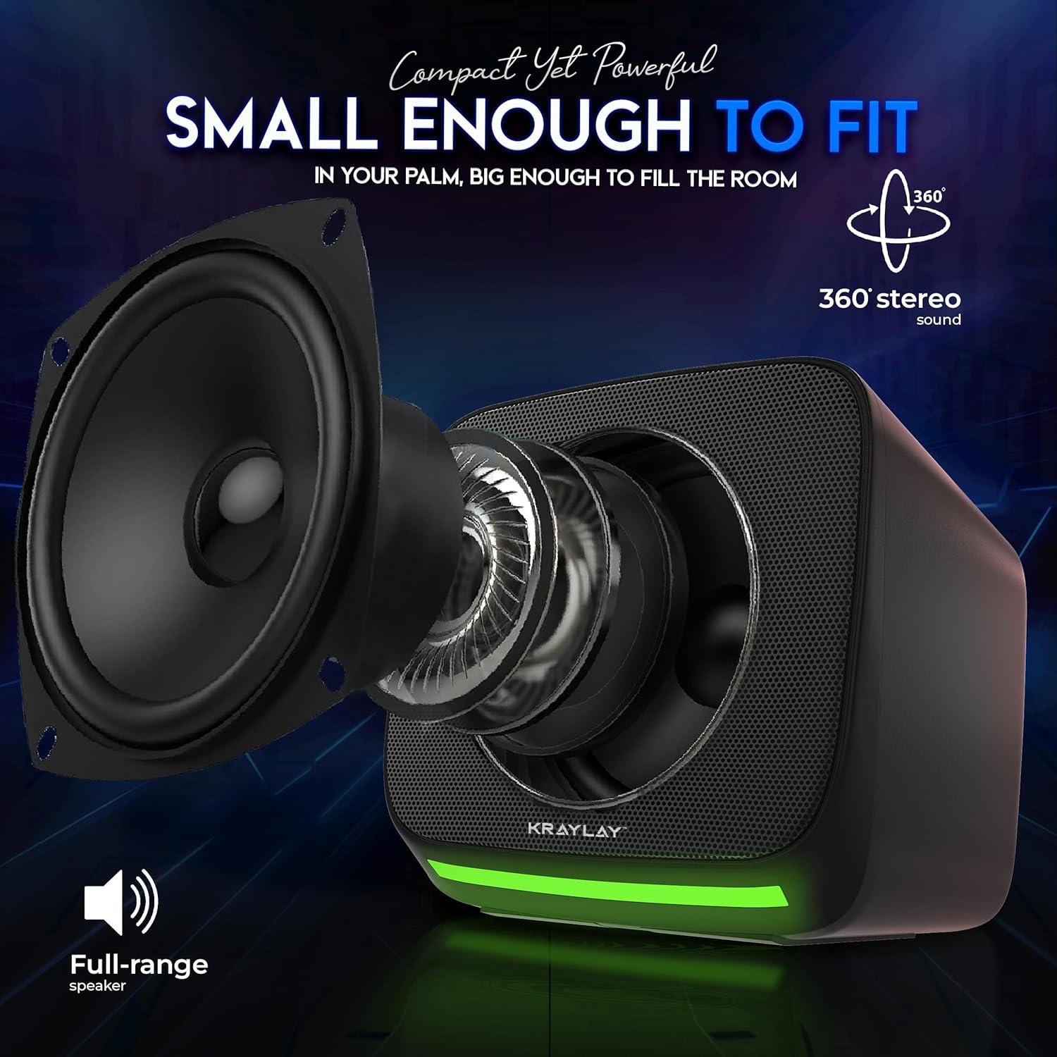 Altavoces Multimedia Havit RM-190X con Luz LED RGB - 3W