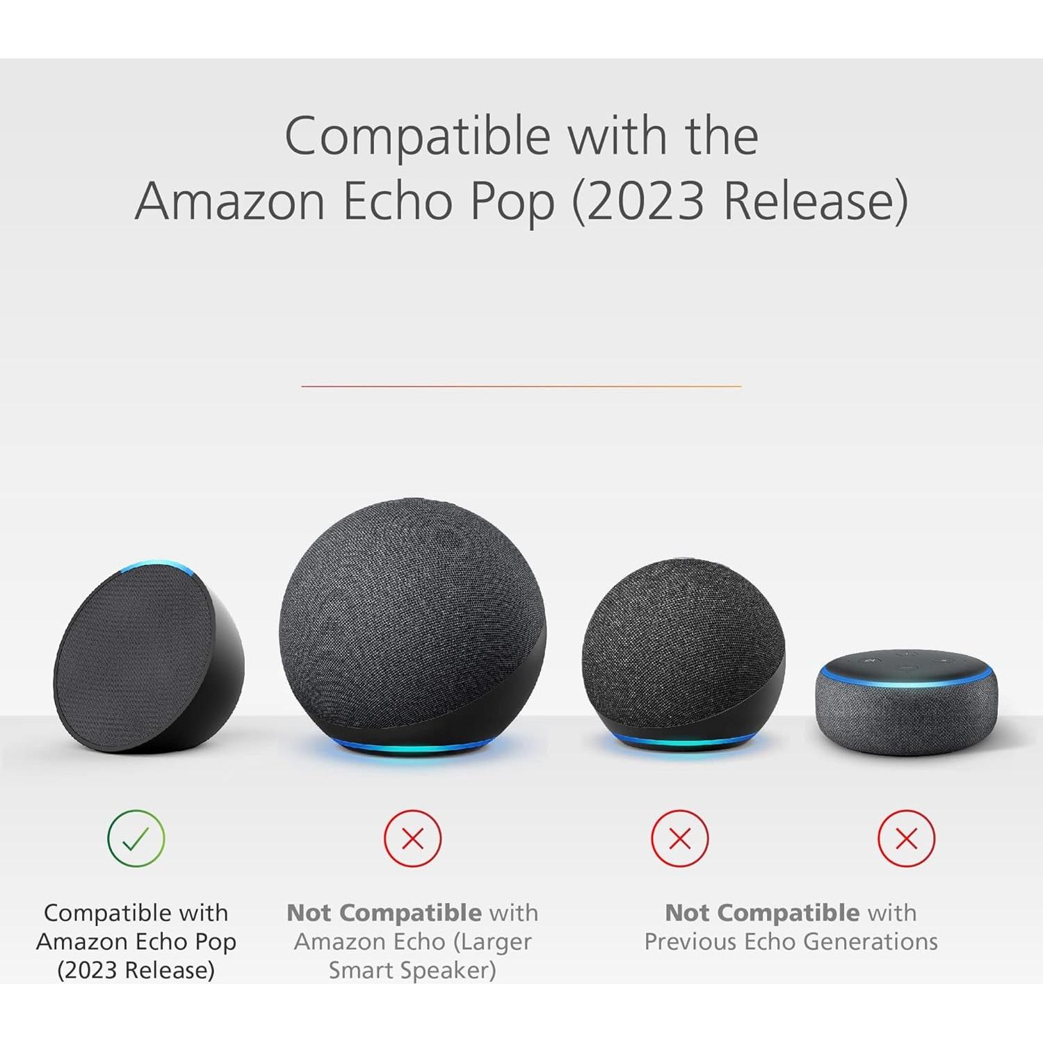 Soporte Cargador USB-C y USB-A para Echo Pop 2023