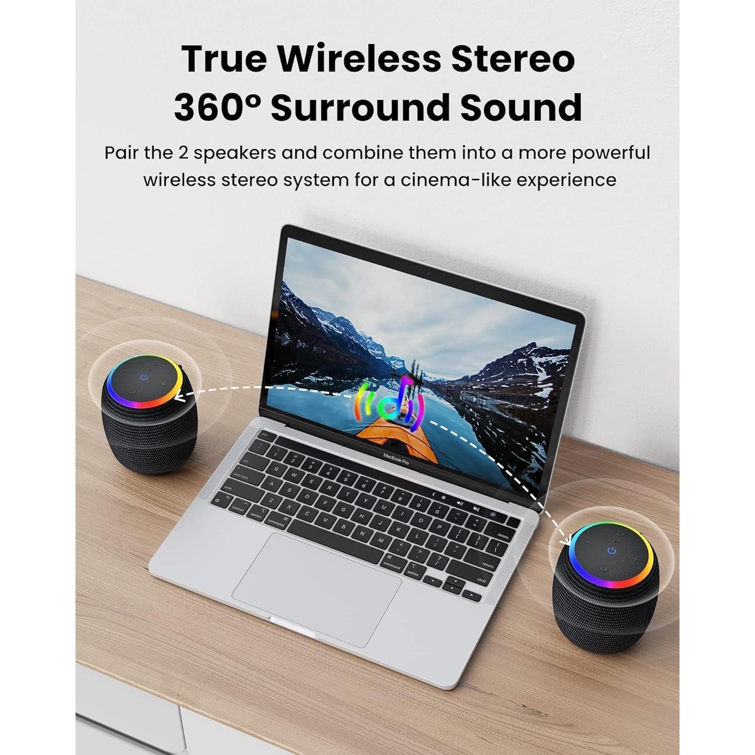 Altavoz Bluetooth ZICOROOP Tr5 15W Impermeable IPX6 12H