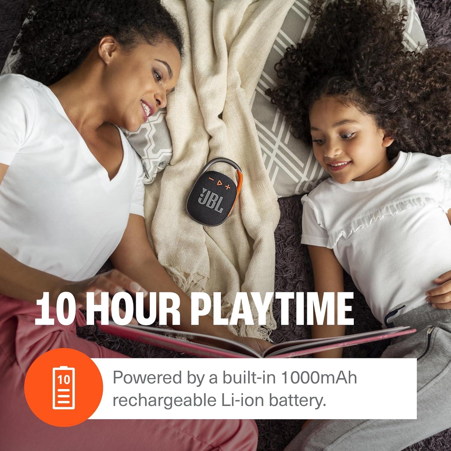 Altavoz Bluetooth JBL Clip 4 + Funda Dura Protectora Negro