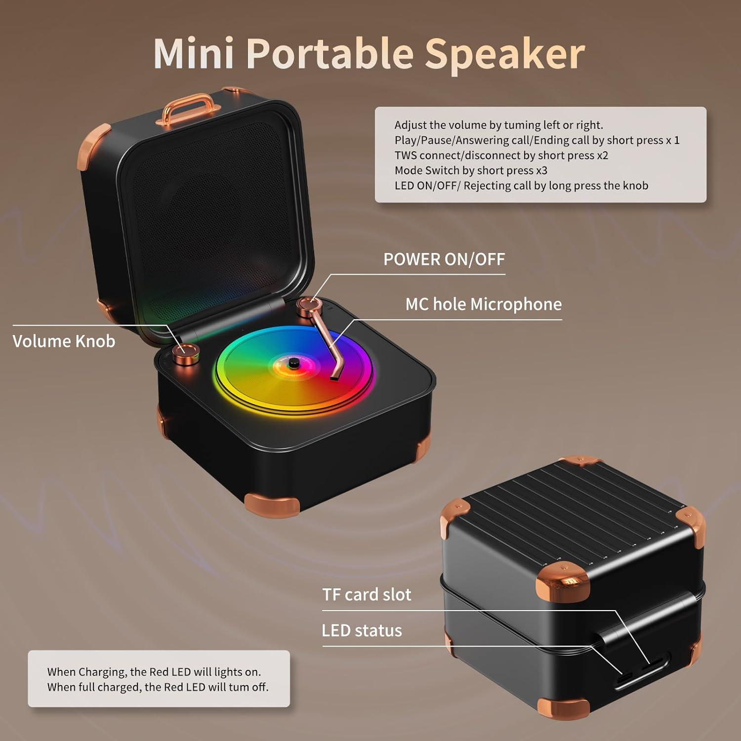 Altavoz Bluetooth Retro MEI SHUO PIN A17 Inalámbrico 5W