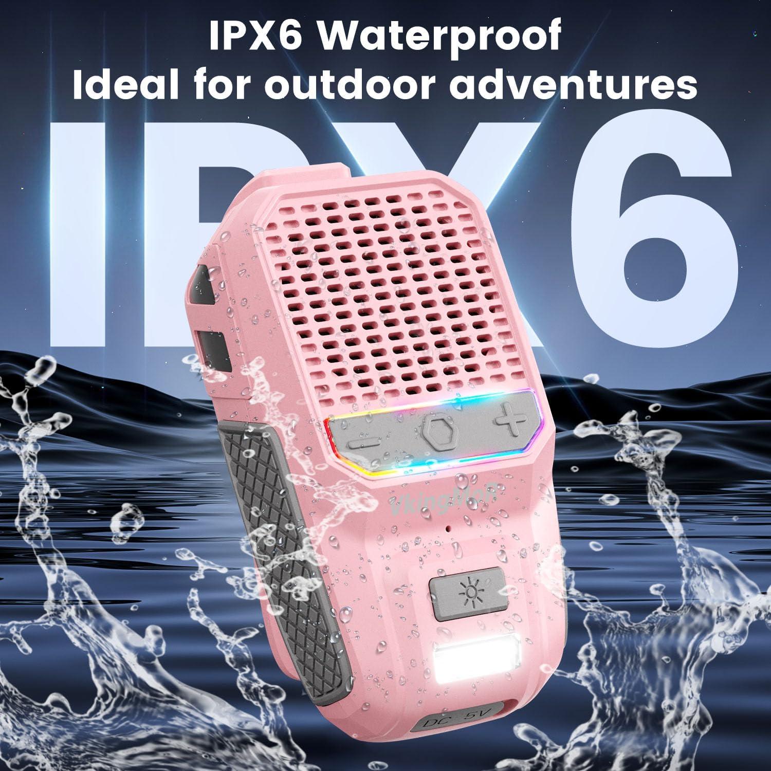 Altavoz Bluetooth Portátil VkingMoR BH127AP Rosa Impermeable