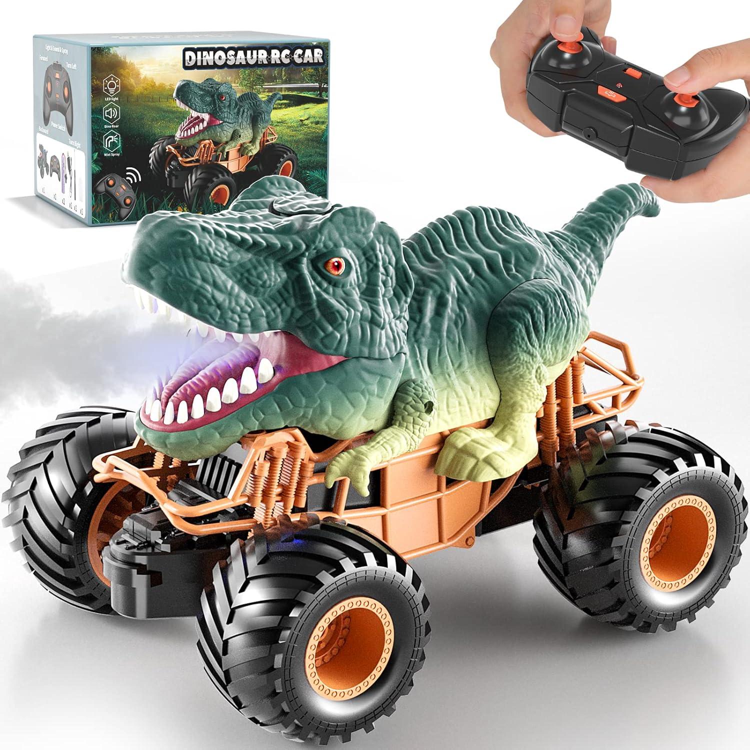 Coche Dinosaurio RC Bennol T-Rex con Luz y Sonido