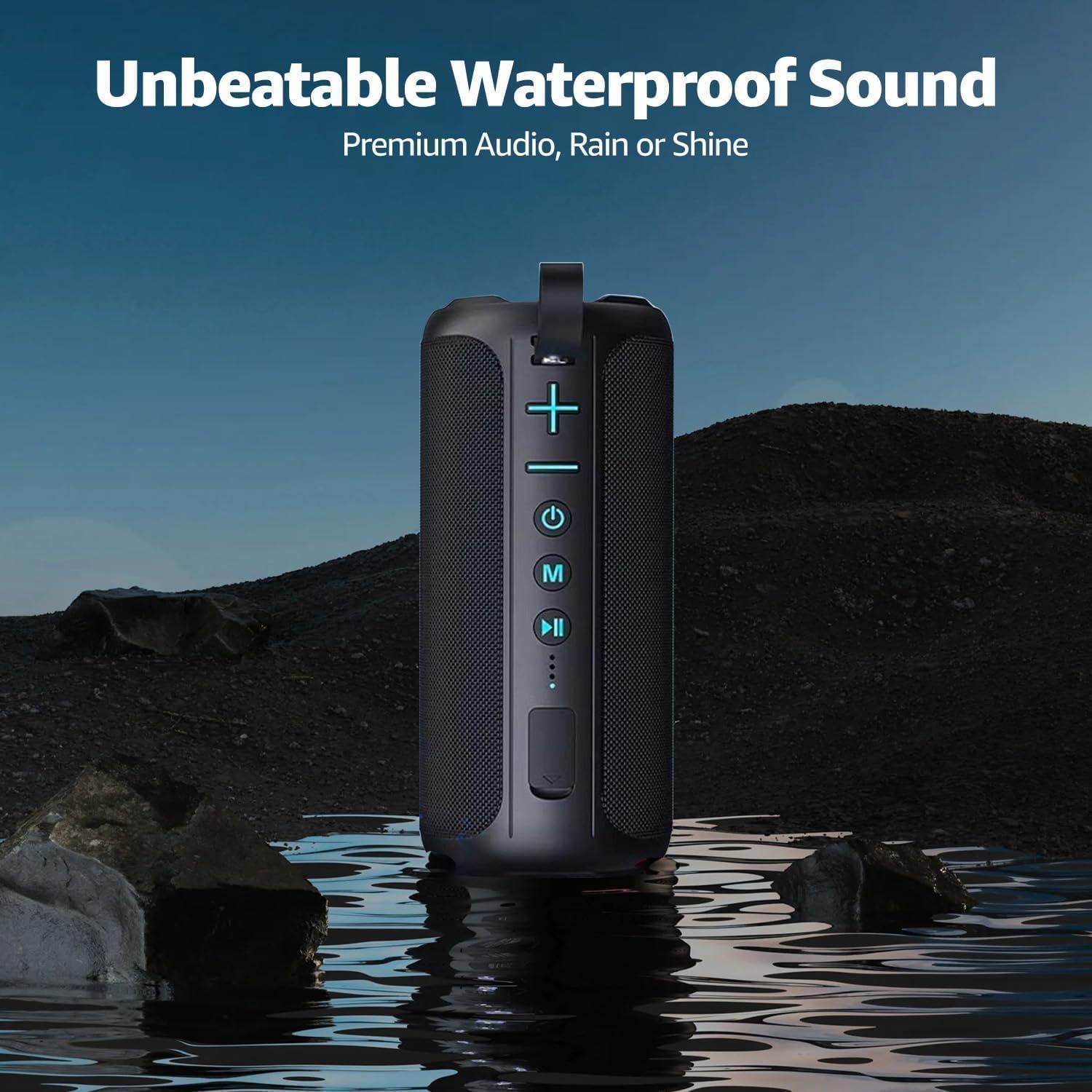 Altavoz Inalámbrico ZZA K5 24W Impermeable 360° para Playa