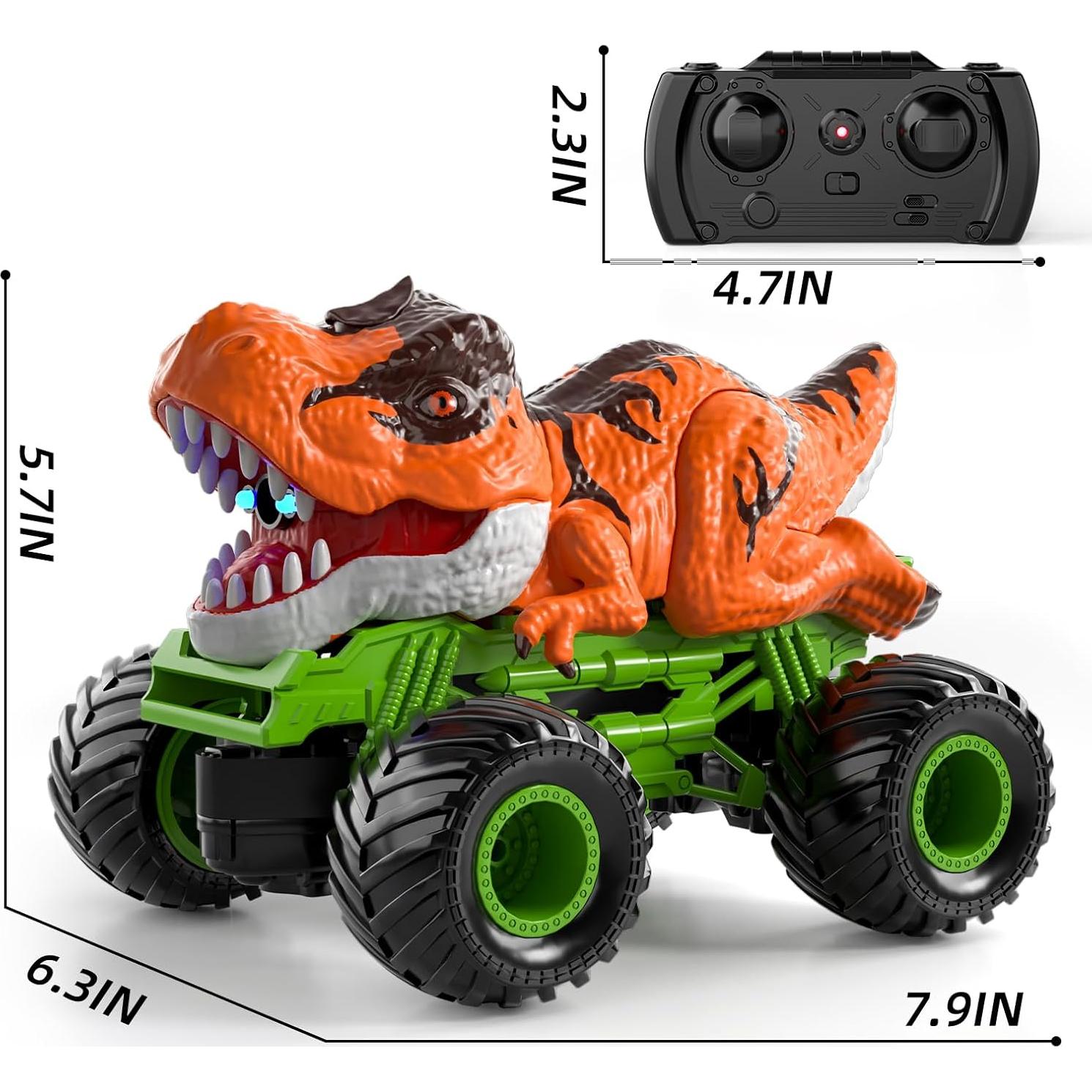 Coche RC Dinosaurio Tiranosaurio Bennol con Luz y Sonido