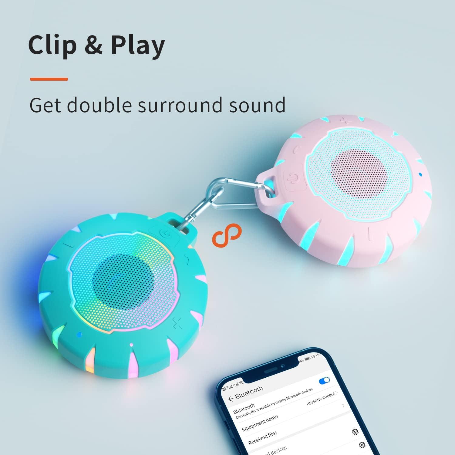 Altavoz Bluetooth Impermeable HEYSONG Bubble 12h Azul