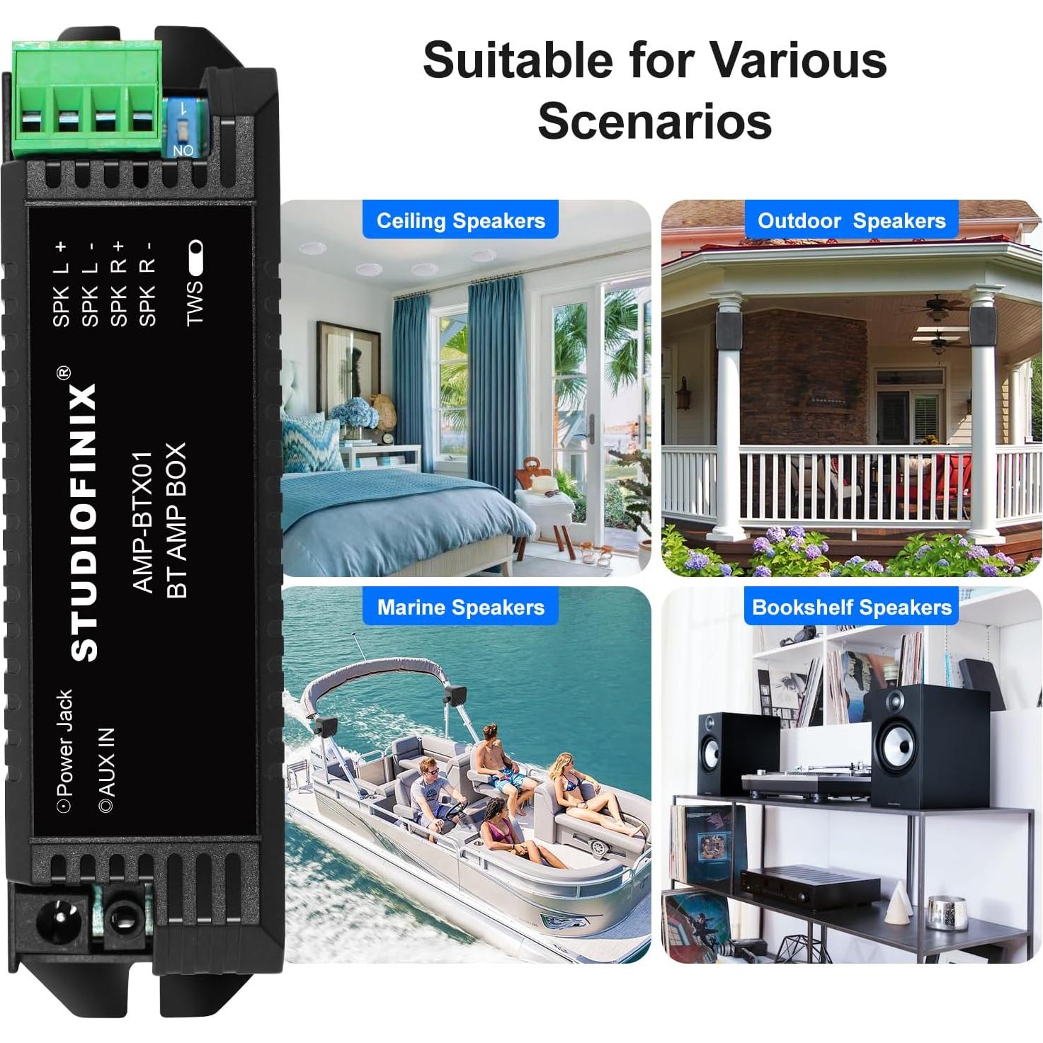 Amplificador Mini 5.1 Bluetooth STUDIOFINIX TA2002 100W