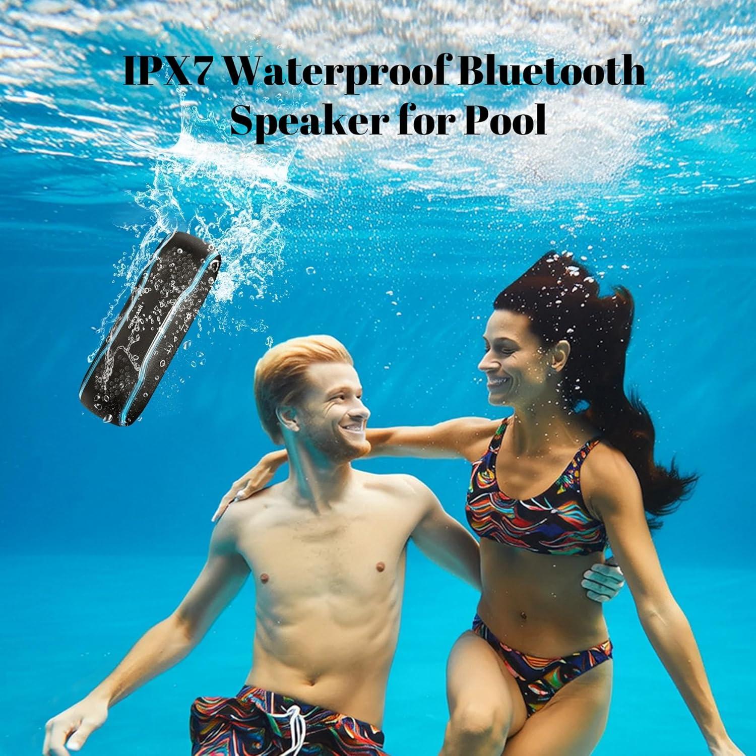 Altavoz Bluetooth Portátil NSY-F10E 30W IPX7 Impermeable Azul