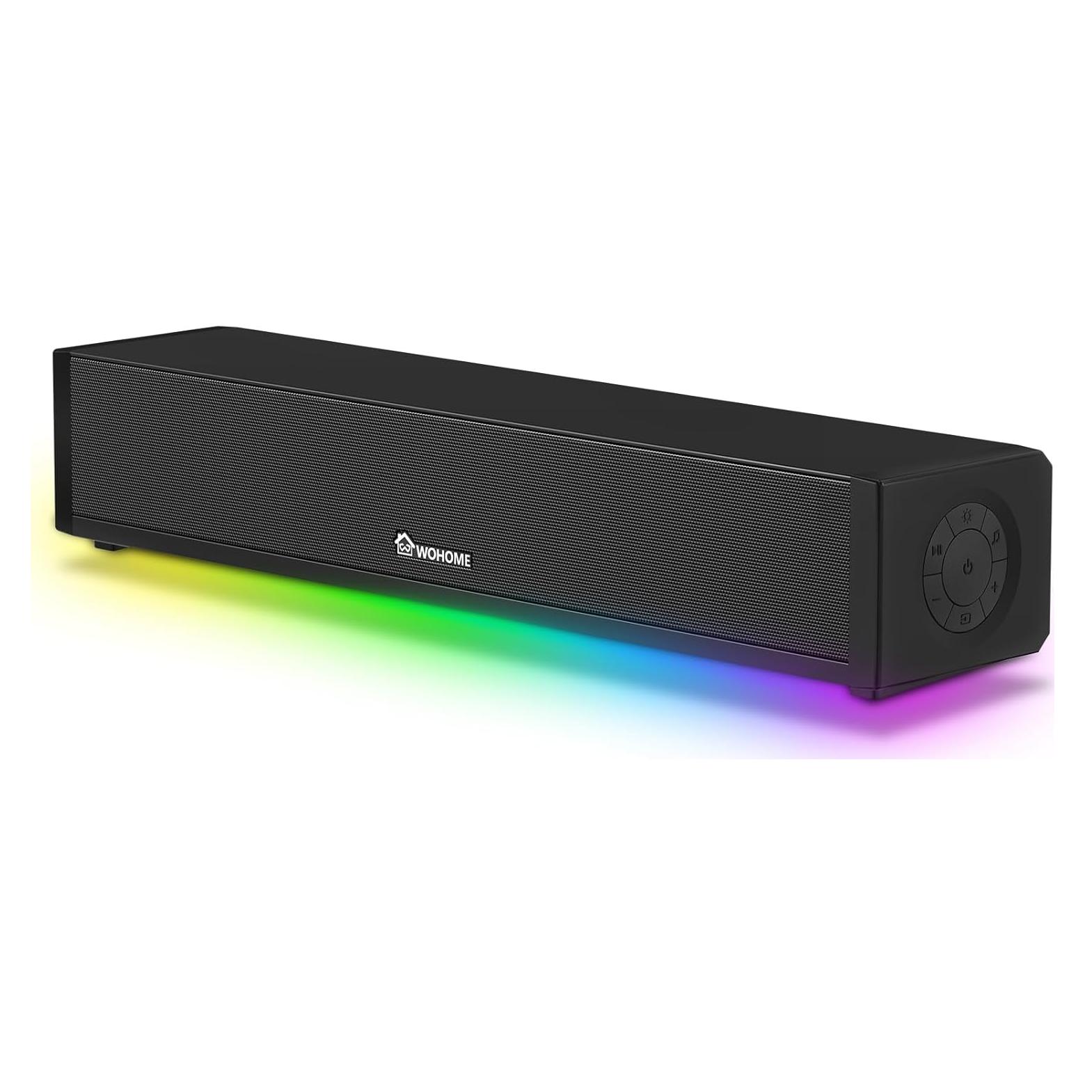 Barra de Sonido Wohome G90 2.1 Bluetooth 5.3 con RGB
