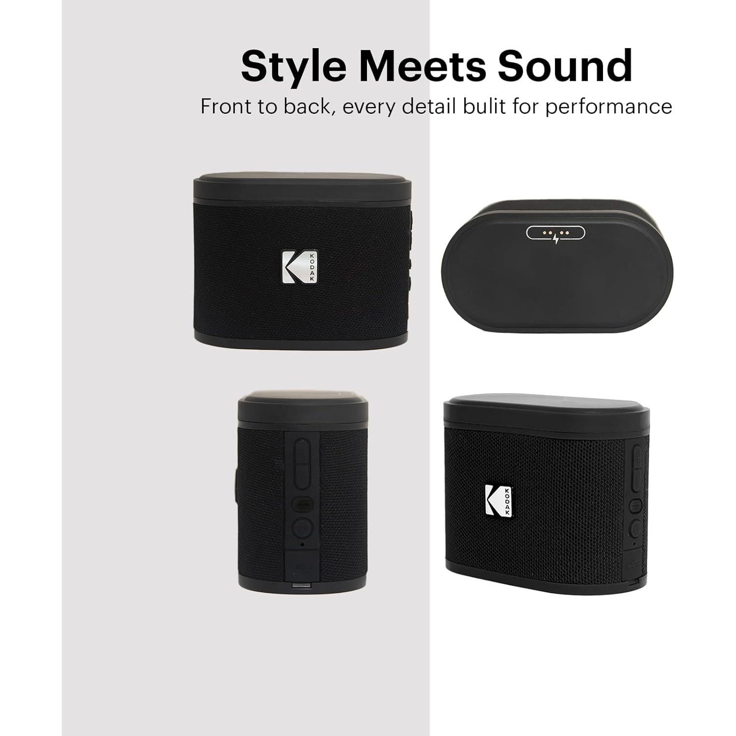 Altavoz Inalámbrico KODAK SOUNDBRIX Negro 5W Resistente al Agua