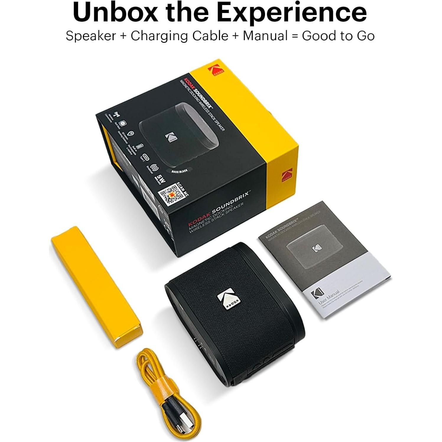 Altavoz Inalámbrico KODAK SOUNDBRIX Negro 5W Resistente al Agua