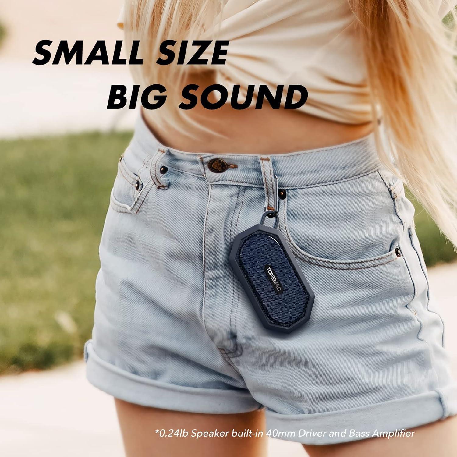 Altavoz Bluetooth Portátil TONEMAC TMB01 Impermeable IPX7